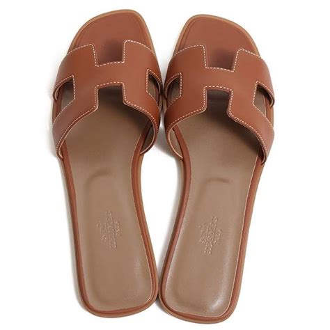 hermes slippers brown|hermes oran sandals with heels.